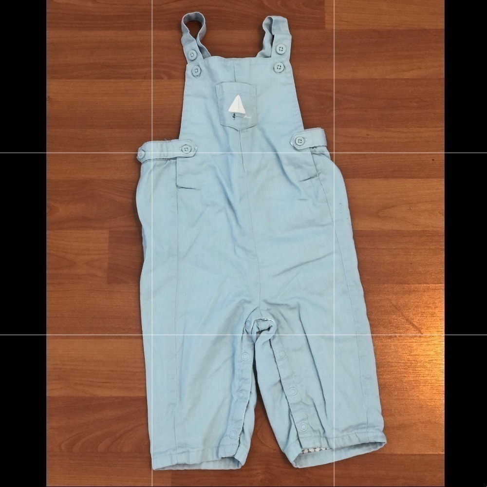 Janie and Jack Light Blue Overalls